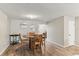 Dining area featuring hardwood floors and neutral walls at 1210 Maury Rd # 3, Orlando, FL 32804