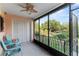 Relaxing screened patio with comfortable seating and scenic backyard views at 1210 Maury Rd # 3, Orlando, FL 32804
