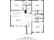 Upstairs floor plan showing bedrooms, baths, laundry and hall at 16124 Volterra Pt, Montverde, FL 34756