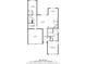 Floor plan shows layout of first floor with main living area, kitchen and garage at 16124 Volterra Pt, Montverde, FL 34756