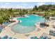 Inviting community pool featuring multiple seating areas, water features, and a resort-like atmosphere for residents at 1693 Barberry Dr, Kissimmee, FL 34744