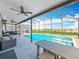 Inviting screened-in pool area with comfortable seating and scenic views, great for relaxation at 2312 Panoramic Cir, Apopka, FL 32703