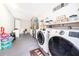 Bright laundry room with front loading washer and dryer at 237 Church St, Lake Helen, FL 32744