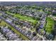 Attractive aerial view of golf course community, lush landscaping, with serene water features at 2498 Saint Augustine Blvd, Haines City, FL 33844