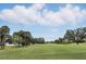 Expansive view of the golf course with lush greenery and mature trees under a partly cloudy sky at 2756 Summerfield Rd, Winter Park, FL 32792