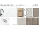 Selection of interior design materials and finishes including tile, hardware, countertops, and carpet at 30155 Rustic Mill Street, Mount Dora, FL 32757