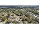 Expansive aerial view showcasing the property's neighborhood, with homes and verdant tree coverage at 35724 Dawn Dr, Leesburg, FL 34788