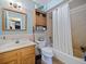 Standard bathroom featuring tub and shower at 35724 Dawn Dr, Leesburg, FL 34788