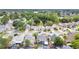 Aerial view of neighborhood showcasing tree-lined streets and home exteriors at 468 Wexdon Ct, Lake Mary, FL 32746