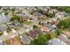 Aerial view of homes near a lake and surrounded by nature at 5672 Parkview Lake Dr, Orlando, FL 32821