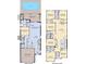 Detailed floor plan showcasing the home's layout, including bedrooms, kitchen, and outdoor pool area at 7224 Oakmoss Loop, Davenport, FL 33837