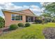 Nicely landscaped backyard featuring a well-maintained lawn and established shrubbery at 8932 Sw 101St Cir, Ocala, FL 34481