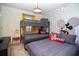 bedroom featuring twin over full bunk beds, Mickey Mouse themed decor, and a comfortable bed at 8944 Sydney Ave, Kissimmee, FL 34747