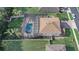 Aerial view of this lovely home featuring large, screened pool and a beautiful, fully fenced backyard at 10231 Lenox St, Clermont, FL 34711