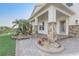Charming entryway with stone pillar accents and well manicured lawn at 10231 Lenox St, Clermont, FL 34711