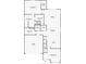 First floor plan view displaying the layout of the rooms including a garage, dining room, and kitchen at 1086 Calla Lily Cv, Oviedo, FL 32766
