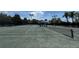 Well-maintained tennis courts with lighting and shaded seating offer a place for friendly competition at 11863 Delfina Ln, Orlando, FL 32827