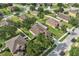 Residential area showcasing green lawns, mature trees, and well-spaced homes at 2950 Inca Ave, Clermont, FL 34715