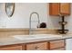 Close-up of the kitchen sink and counter area, highlighting fixtures and ample counter space at 2950 Inca Ave, Clermont, FL 34715