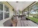 Enclosed patio offering outdoor seating, barbecue, and serene views at 2950 Inca Ave, Clermont, FL 34715