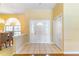 Welcoming entryway with tiled flooring and decorative glass accents on the front door at 4218 Inwood Landing Dr, Orlando, FL 32812