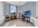 Bright home office with a view, desk, and a traditional dresser at 5025 Down Point Ln, Windermere, FL 34786