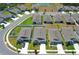 Modern homes with manicured lawns, driveways, and community ponds, in a well planned residential community at 5089 Meadow Song Dr, Okahumpka, FL 34762