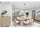 Dining room featuring stylish decor and a view into the modern kitchen at 520 Stonewall Ave, Haines City, FL 33844