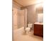 Cozy bathroom with a combination tub and shower, a vanity, and a toilet at 6512 Swissco Dr # 1428, Orlando, FL 32822