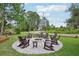 Relaxing outdoor community fire pit with Adirondack chairs and lush green surroundings at 9843 Nokay Dr, Orlando, FL 32836