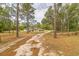 Long driveway leading to a well-maintained home surrounded by mature trees at 13780 Sw 78Th Pl, Dunnellon, FL 34432