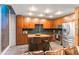 Well-appointed kitchen featuring granite countertops and stainless steel appliances at 155 S Court Ave # 1608, Orlando, FL 32801