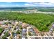 Residential area aerial view showcasing houses with various amenities and landscaping at 1744 Pine Ridge Dr, Davenport, FL 33896