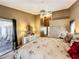 Comfortable main bedroom with sliding glass doors that provide access to the pool area at 1846 Branchwater Trl, Orlando, FL 32825