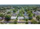 Expansive aerial view of a lush, green neighborhood showcasing homes with private pools nestled among mature trees at 2171 Chippewa Trl, Maitland, FL 32751