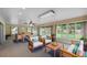 Bright sunroom with wicker furniture and multiple windows overlooking the backyard at 2316 Irlo Dr, Kissimmee, FL 34741