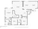 Detailed floor plan showcasing the layout of the home, including bedroom, bathroom, kitchen, and living areas at 2541 Bobby Lee Ln, St Cloud, FL 34772