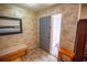Classic entryway with tiled floors, patterned wallpaper, and a side window for natural light at 2708 Burton Ln, Orlando, FL 32817