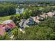 Expansive aerial view of beautiful single-Gathering home next to golf course and pond at 3352 Park Grove Ct, Longwood, FL 32779