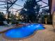 Sparkling pool and spa with lush landscaping and a screened enclosure for ultimate relaxation at 3352 Park Grove Ct, Longwood, FL 32779