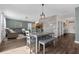 Living room and dining room provide an open concept living area at 455 Lazio Cir, Debary, FL 32713