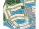 Community map showcasing lot locations, water features, and road names in a desirable neighborhood at 4704 Coral Harbour Rd, Kissimmee, FL 34758