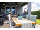 The covered patio offers a perfect outdoor dining space and relaxing area at 6543 Orange Cream Aly, Winter Garden, FL 34787