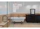 Bathroom featuring a soaking tub, glass shower and modern vanity at 7698 Mount Carmel Dr, Orlando, FL 32835
