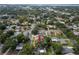 Aerial view of the home in a neighborhood with mature trees at 814 Jefferson Ave, Lakeland, FL 33801