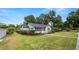 Inviting exterior of the house, showcasing the landscaped front yard and the charming pink front door at 814 Jefferson Ave, Lakeland, FL 33801