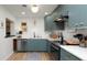 Modern kitchen featuring stainless steel appliances and contemporary cabinetry at 814 Jefferson Ave, Lakeland, FL 33801