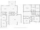 Combined floor plans for both levels, showcasing layout with dimensions for bedrooms, bathrooms, kitchen, and living spaces at 10249 Spring Lake Dr, Clermont, FL 34711