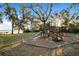 Community playground with a slide, swings and lots of shade from the mature landscaping at 10249 Spring Lake Dr, Clermont, FL 34711