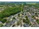 Aerial shot of a home near downtown Celebration and Lakeside Park amenities, showcasing its prime location at 1101 Rush Ct, Celebration, FL 34747